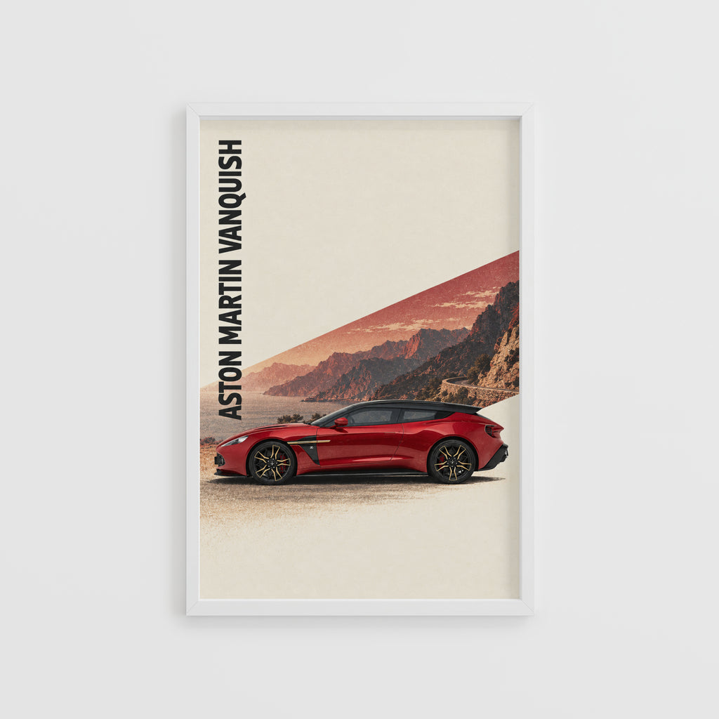 Vintage Aston Martin Vanquish Print, Car Wall Art