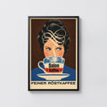 Vintage Salon Kaffee Print, Retro Coffee Poster