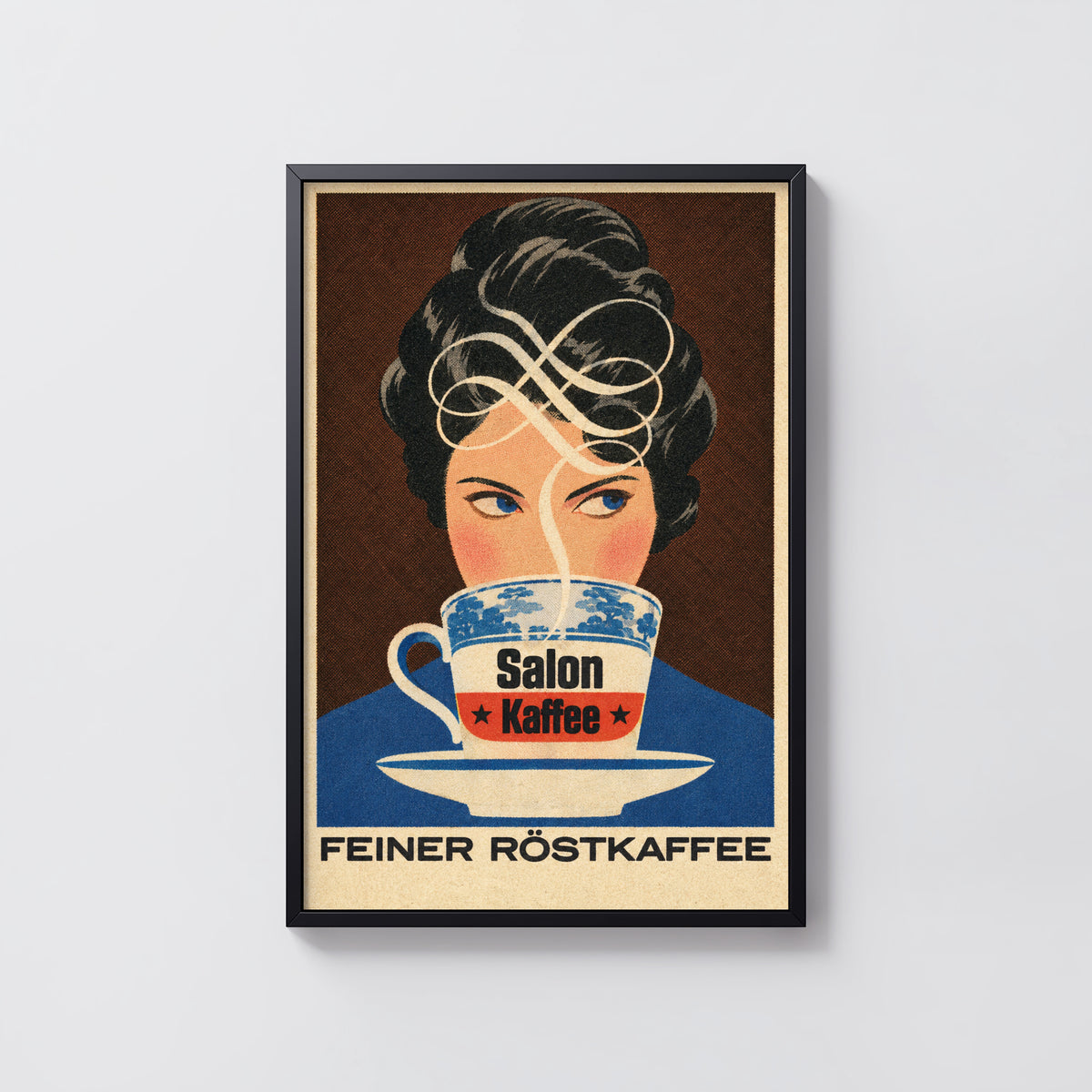 Vintage Salon Kaffee Print, Retro Coffee Poster