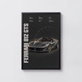 Vintage Ferrari 812 GTS Print, Supercar Wall Art