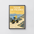 Vintage Cycling Poster, Tour de France Print, Wall Art