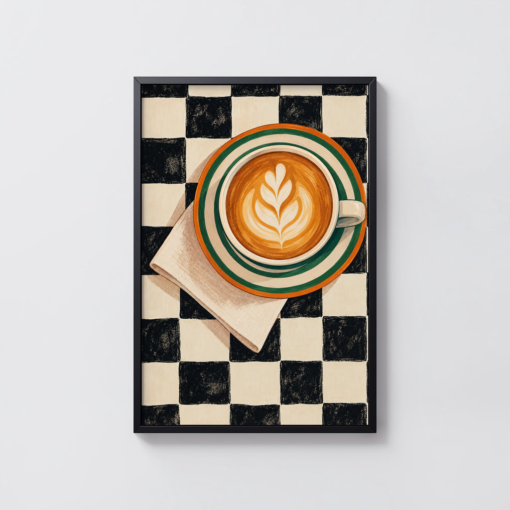 Vintage Coffee Print and Poster, Cafe Wall Art