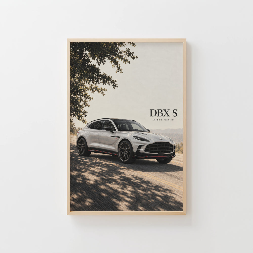Vintage Aston Martin DBX S Print, Car Poster, Wall Art