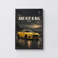 Vintage Mustang S650 Car Print, Garage Wall Art